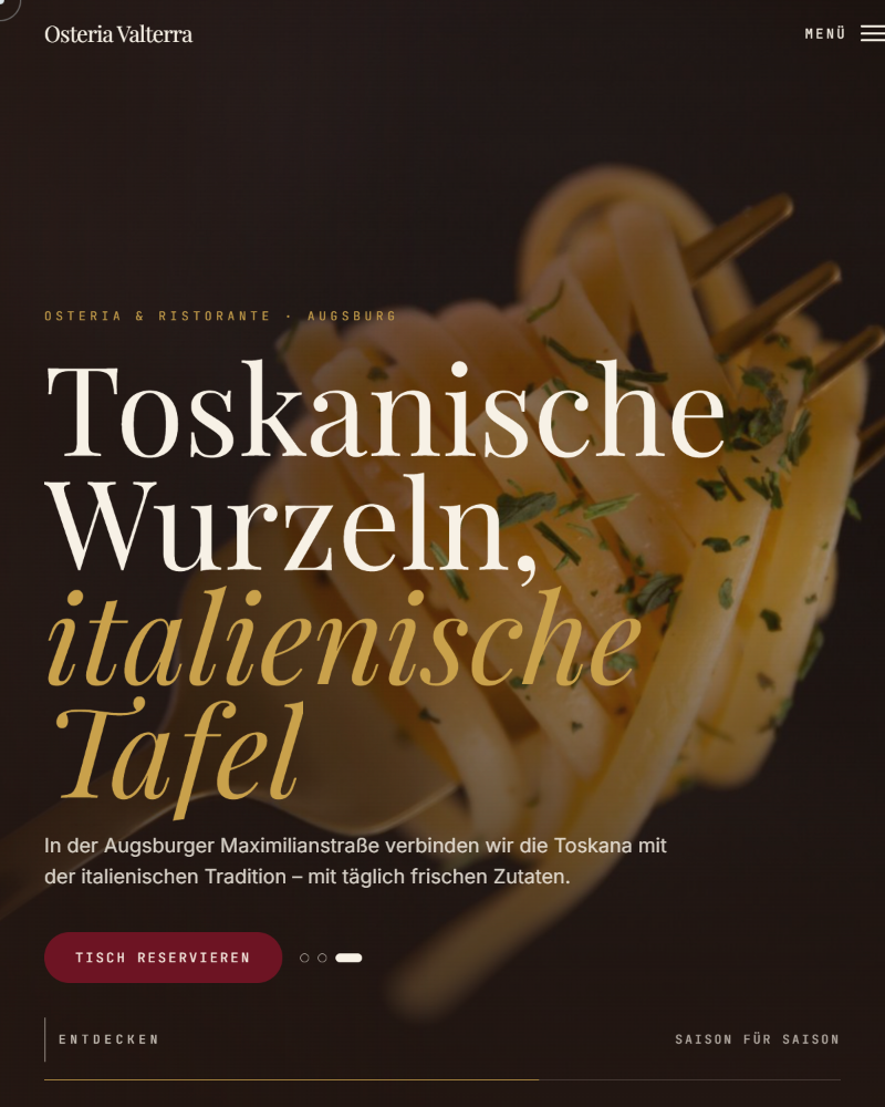 Valterra — Website-Vorschau